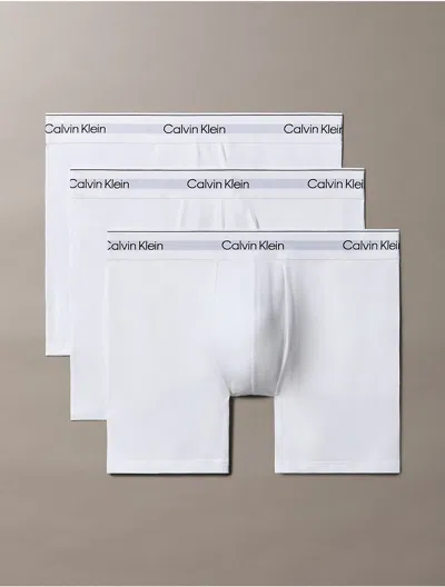 CALVIN KLEIN MEN'S ICON COTTON STRETCH 3-PACK BOXER BRIEF