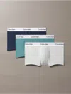 Calvin Klein Men's Modern Cotton Stretch 3-pack Low Rise Trunk In White