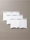 Calvin Klein Men's Icon Cotton Stretch 3-pack Low Rise Trunk In White