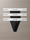 Calvin Klein Men's Icon Cotton Stretch 3-pack Thong In Black