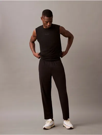 Calvin Klein Men's Soft Stretch Sport Knit Pants In Black
