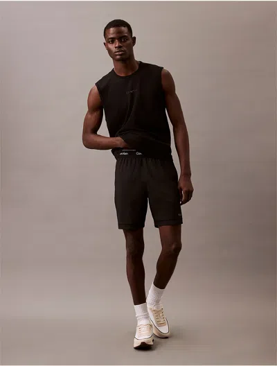 Calvin Klein Men's Modern Sport Woven Shorts In Black