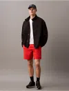 Shop Calvin Klein Men's Modern Sport Woven Shorts In Molten