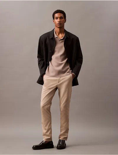 Calvin Klein Men's Modern Stretch Chino Pants In Brown