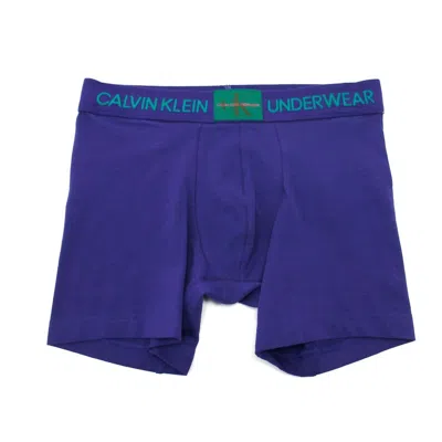 Calvin Klein Men's Monogram Cotton Boxer Brief In Shilo Blue
