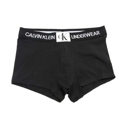 Calvin Klein Men's Monogram Cotton Trunk Boxer Briefs In Black