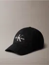 Calvin Klein Men's Monogram Logo Baseball Cap In Black