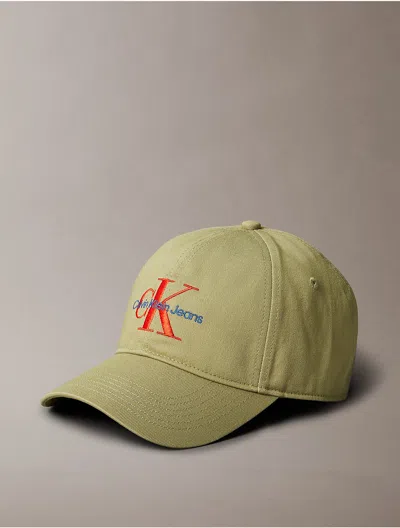 Calvin Klein Men's Monogram Logo Baseball Cap In Tea