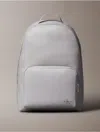 Calvin Klein Men's Monogram Logo Campus Backpack In Titanium