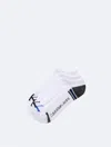 Calvin Klein Men's Monogram Logo Cushion 3-pack No Show Socks In White