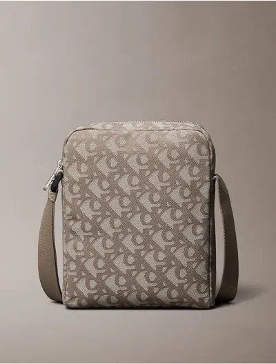 Calvin Klein Men's Monogram Logo Jacquard Reporter Bag