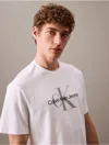 Calvin Klein Men's Monogram Logo Tee In Brilliant White