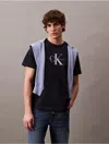 Calvin Klein Men's Monogram Logo Tee In Dark Sapphire