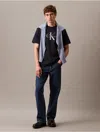 Calvin Klein Men's Monogram Logo Tee In Dark Sapphire