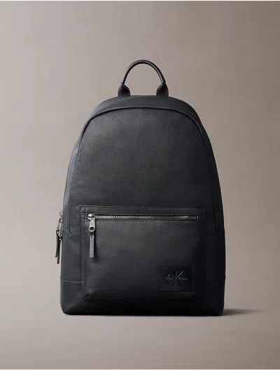 Calvin Klein Men's Monologo Backpack In Black
