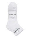 Calvin Klein Men's Monologo Cushion 6-pack Quarter Socks In White