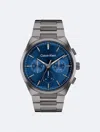 Calvin Klein Men's Distinguish Gray Stainless Steel Bracelet Watch 44mm In Blue/grey