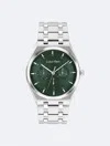 Calvin Klein Men's Multifunction Link Bracelet Watch In Green