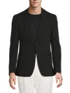 Calvin Klein Men's Neat Knit Two-button Sport Coat In Black