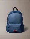 Calvin Klein Men's Nylon Monogram Logo Round Backpack