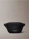 Calvin Klein Men's Nylon Monogram Logo Waistpack In Black