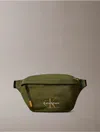Calvin Klein Men's Nylon Monogram Logo Waistpack In Green