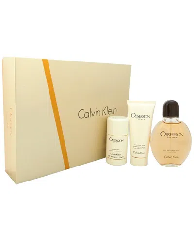 Calvin Klein Men's Obsession 3pc Gift Set In White