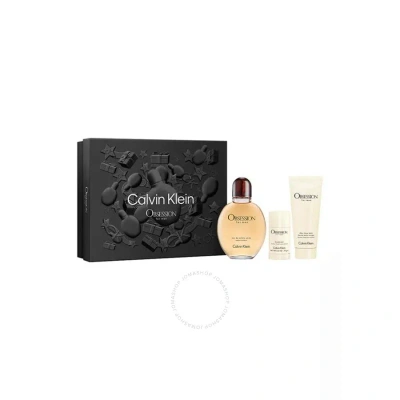 Calvin Klein Men's Obsession Gift Set Fragrances 3616303455309 In White