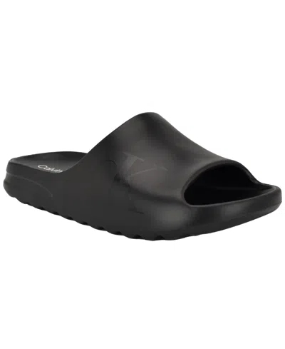 CALVIN KLEIN MEN'S OLIN CASUAL SLIP-ON FLAT SLIDE
