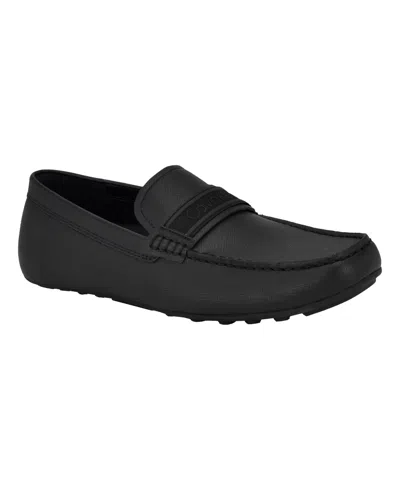 Calvin Klein Men's Oliver Logo Gross Grain Loafers In Black