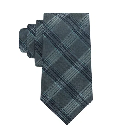 Calvin Klein Men's Ophelia Plaid Classic Tie In Green