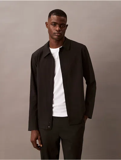 Calvin Klein Men's Packable Woven Jacket In Black