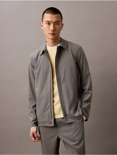Calvin Klein Men's Packable Woven Jacket In Platinum Rust