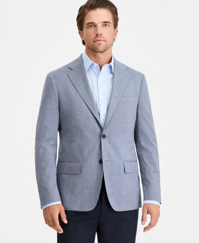 Calvin Klein Men's Pattern Slim-fit Blazer In Blue