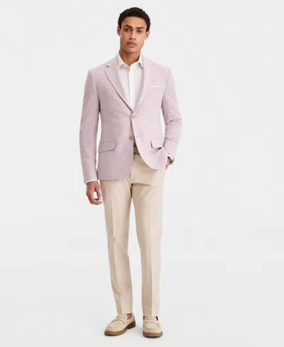 Calvin Klein Men's Pattern Slim-fit Blazer In Pink