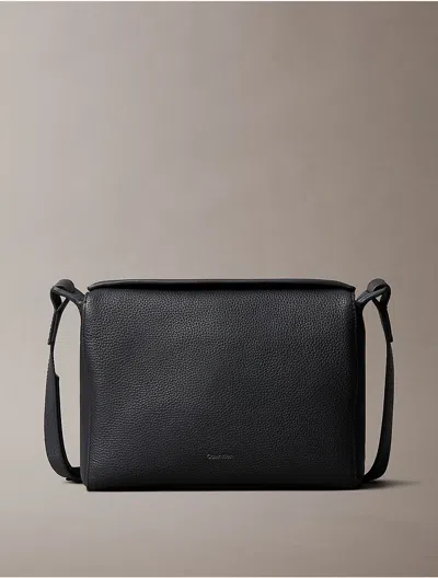 Calvin Klein Men's Pebble Leather Crossbody Bag