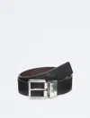 Calvin Klein Men's Pebbled Leather Reversible Jean Belt