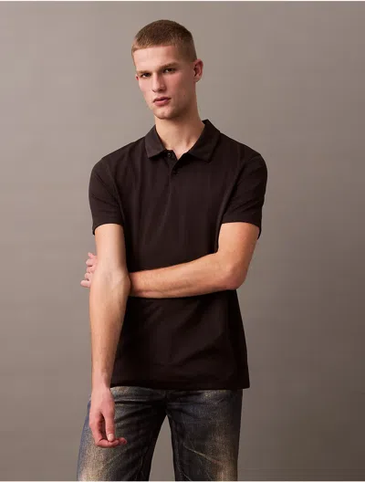 Calvin Klein Men's Performance Classic Polo Shirt In Brown