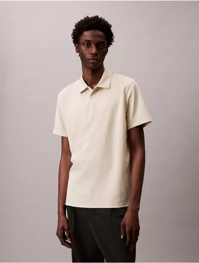 Calvin Klein Men's Performance Classic Polo Shirt In White