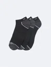 Calvin Klein Men's Performance Microfiber 3-pack No Show Socks In Black