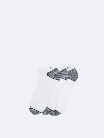 Calvin Klein Men's Performance Microfiber 3-pack No Show Socks
