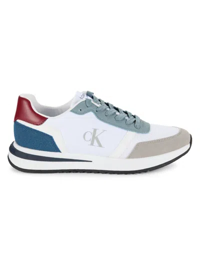 Calvin Klein Men's Picio Lace-up Casual Sneakers In Medium Grey