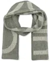 Calvin Klein Men's Plaited Logo Scarf In Medium Grey