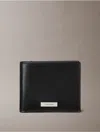 Calvin Klein Men's Plaque Logo Bifold Wallet In Black