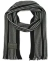 Calvin Klein Men's Pop Color Raschel Scarf In Black