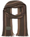 Calvin Klein Men's Pop Color Raschel Scarf In Truffle