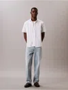 Calvin Klein Men's Poplin Stripe Classic Button-down Shirt In Gray