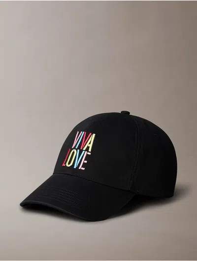Calvin Klein Men's Pride Baseball Cap In Black