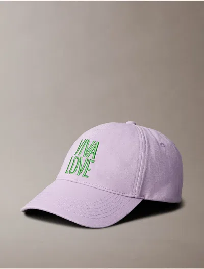 Calvin Klein Men's Pride Baseball Cap In Purple