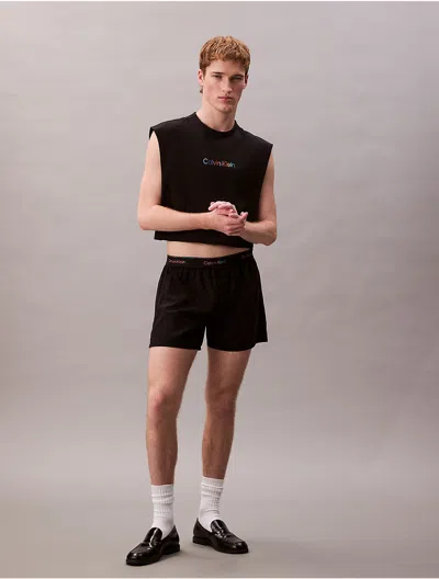 Calvin Klein Men's Pride Muscle Tank Top In Black